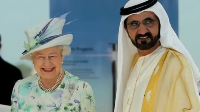 রানি এলিজাবেথের সাথে শেখ মোহাম্মদ