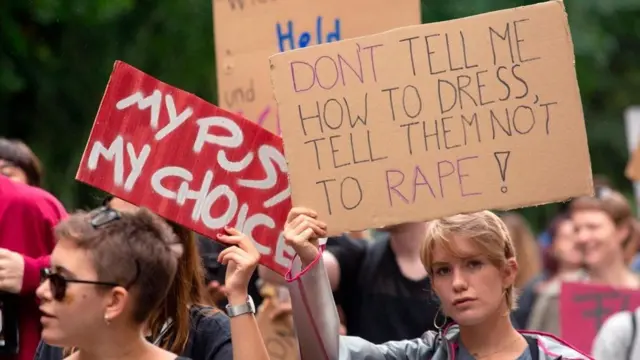 تظاهرة ضد التحرش الجنسي