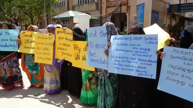 ரொஹிஞ்சா முஸ்லிம்களுக்கு ஆதரவாக இலங்கையில் முஸ்லிம் பெண்கள் குரல்