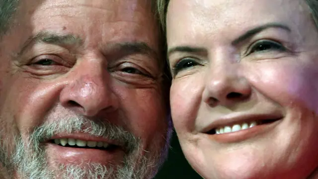 Lula e Gleisi Hoffmann lado a lado