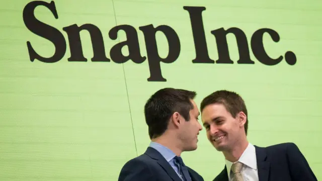 Evan Spiegel y Bobby Murphy, los inventores de Snapchat.