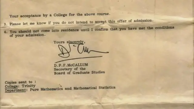 કેમ્બ્રિજનો પત્ર