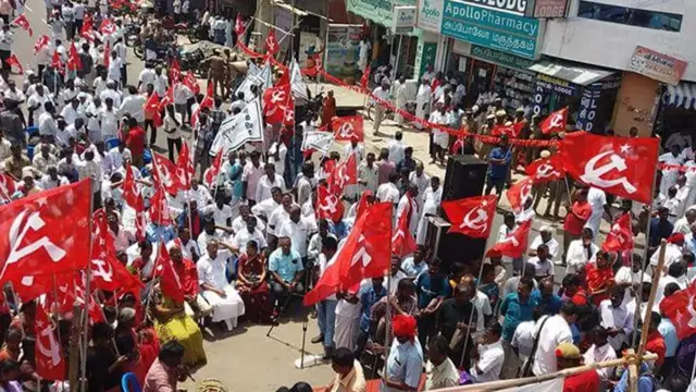 8 வழி சாலைக்கு எதிராக நடை பயணம் செல்ல தடை: கம்யூனிஸ்ட் கட்சியினர் நள்ளிரவில் கைது