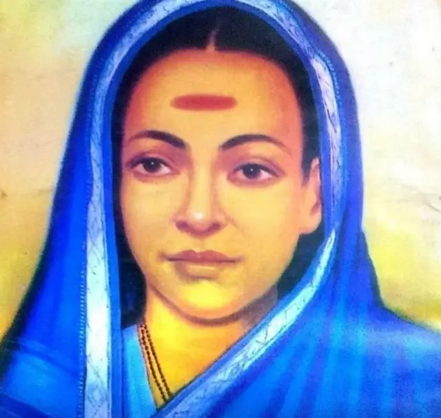 'सावित्रीबाई फुले समग्र वाङमय' पुस्तकाच्या मुखपृष्ठावरील चित्र