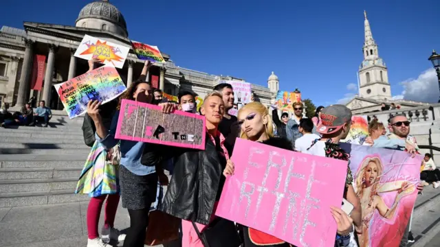 Britney Spears için protesto gösterisi