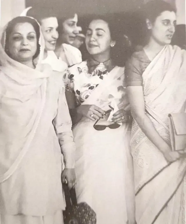 राणा लियाकत अली इंदिरा गांधींसोबत