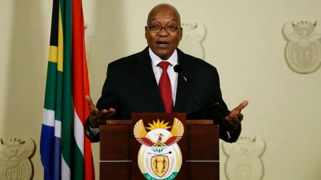 Jacob Zuma n sọrọ