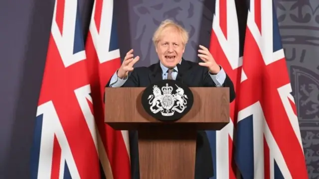 Boris Johnson, primeiro-ministro britânico