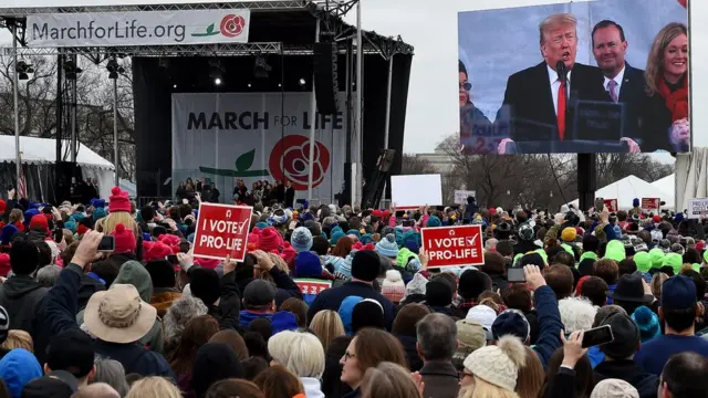 демонстрация за запрет абортов в Вашингтоне