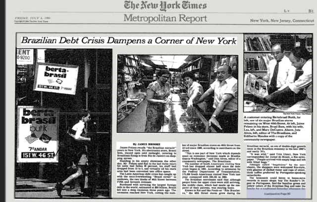 Reportagem do jornal New York Times 