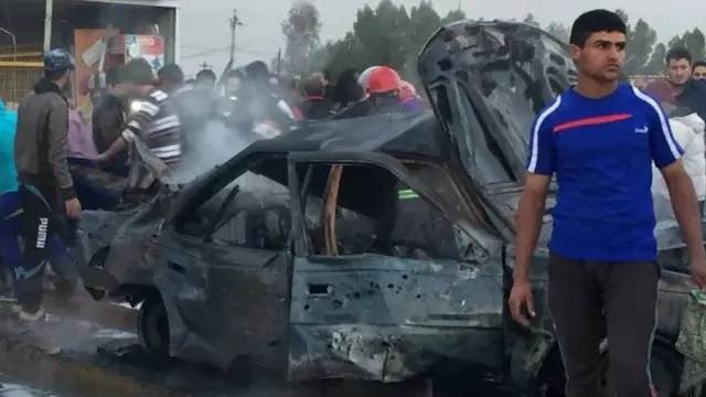 सद्र सिटी में धमाके की तस्वीर