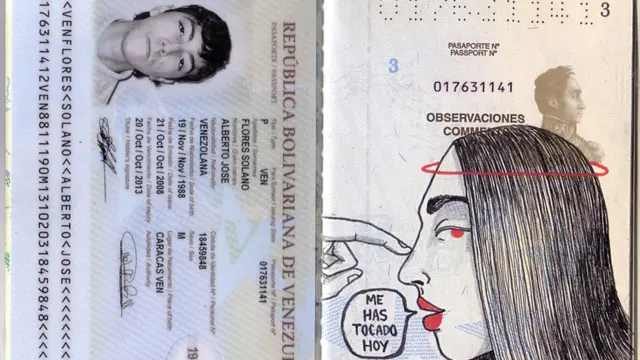 Pasaporte de Alberto Flóres Solano