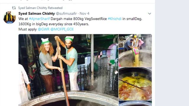 আজমের শরিফের বর্তমান প্রধান সৈয়দ সালমান চিশতীর টুইট