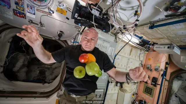 Fresh fruit is a rare treat for astronauts on the ISS when it is brought up in periodic resupply capsules