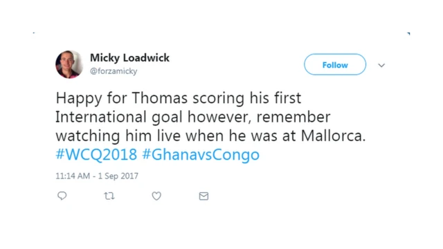 Tweets wey dey about di Match