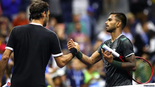 ਸੁਮਿਤ ਨਾਗਲ, ਰੋਜਰ ਫੈਡਰਰ