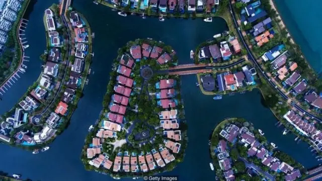 સિંગાપોરની એરિયલ વ્યૂની તસવીર