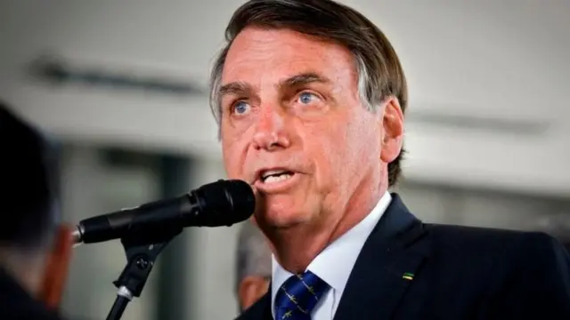 Presidente Jair Bolsonaro discursa