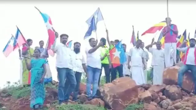 விசிக - பாமக இணைந்து போராட்டம்.