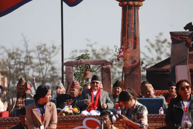 नेकपा एमालेका अध्यक्ष केपी ओली एमाले महाधिवेशनको उद्घाटनमा