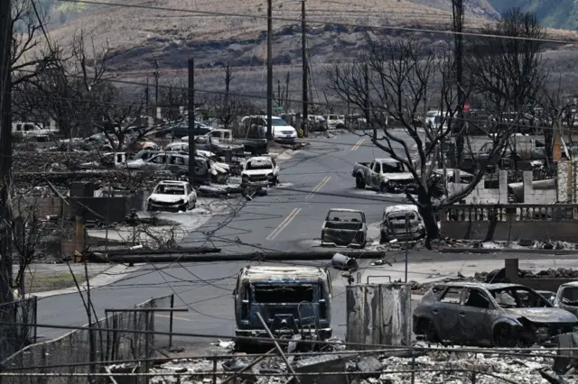 Lahaina'da geride kalan yıkım