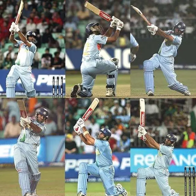 युवराज सिंह के छह छक्के