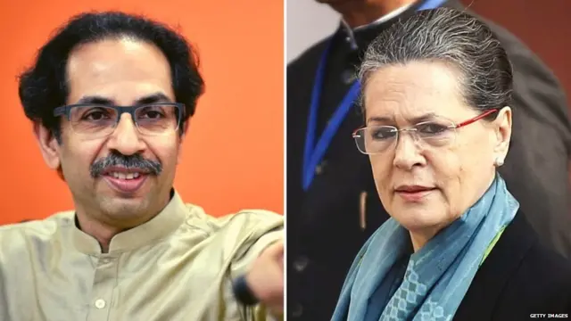 उद्धव ठाकरे और सोनिया गांधी