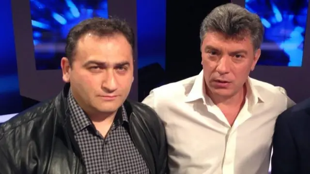 Леонід Кафнер іззагибли опозиціонером Борисом Нємцовим