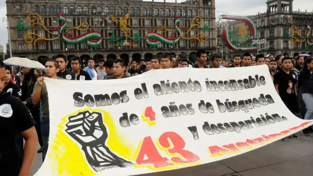 Manifestación por Ayotzinapa.