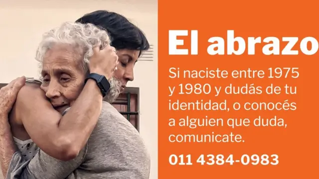 Anuncio para encontrar a personas desaparecidas.