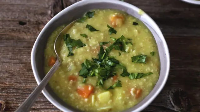 Овсяный суп с овощами