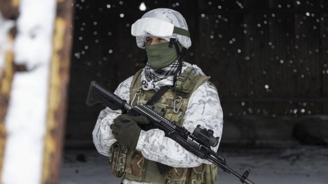 Украинский военный на востоке страны
