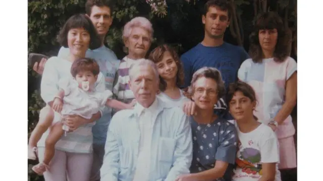 Fotojogo do brazeMário César Levy com a família