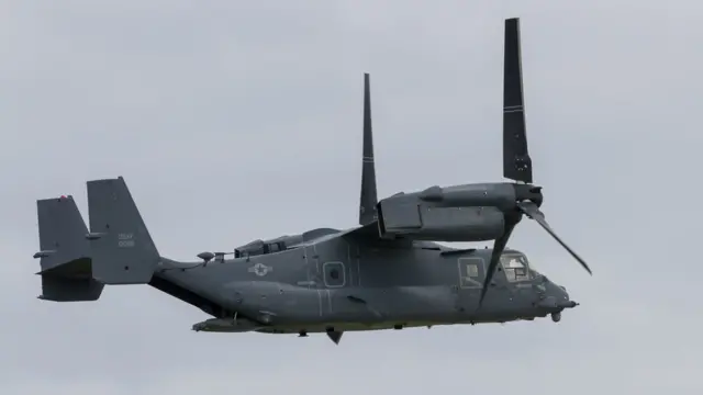 事故機と同型のCV-22オスプレイ(資料写真)