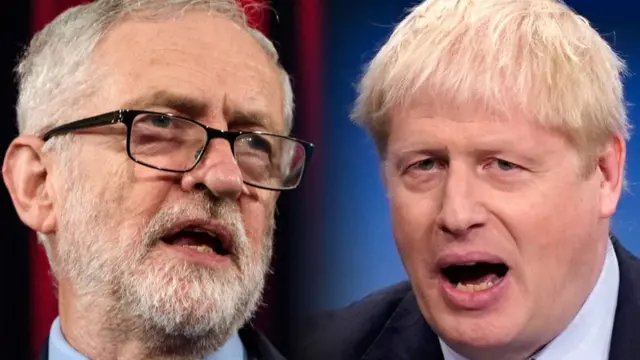 Jeremy Corbyn y Boris Johnson
