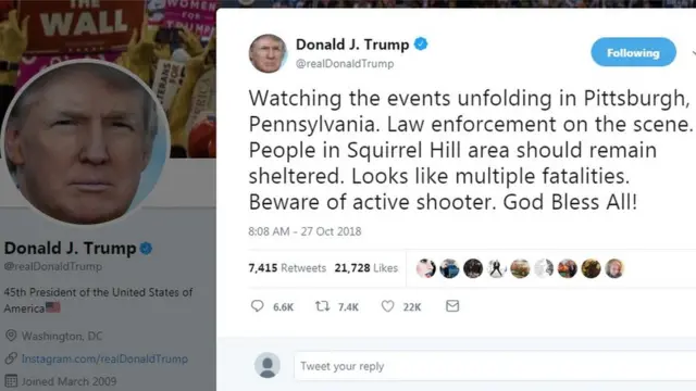 அமெரிக்கா : யூத வழிபாட்டுதலத்தில் துப்பாக்கி சூடு - பலர் உயிரிழப்பு