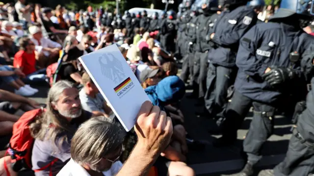 Протест в Берлине 1 августа