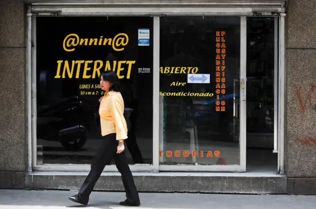 Cibercafé en Caracas