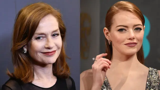Isabelle Huppert y Emma Stone