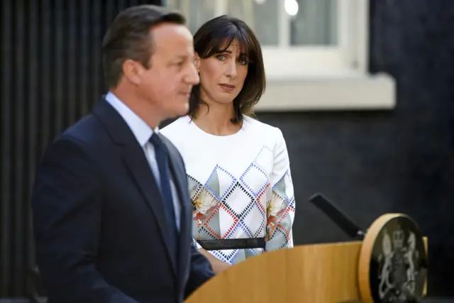 ڈیوڈ کیمرون اور ان کی اہلیہ