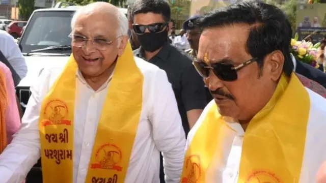 મુખ્ય મંત્રી ભૂપેન્દ્ર પટેલ અને સી.આર. પાટીલ