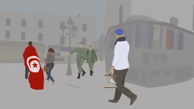 Une image expressive de l'activité politique avant la révolution en Tunisie