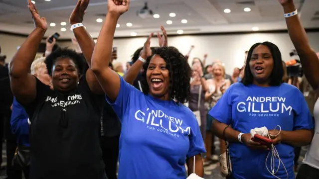 Adeptas de la campaña de Andrew Gillum
