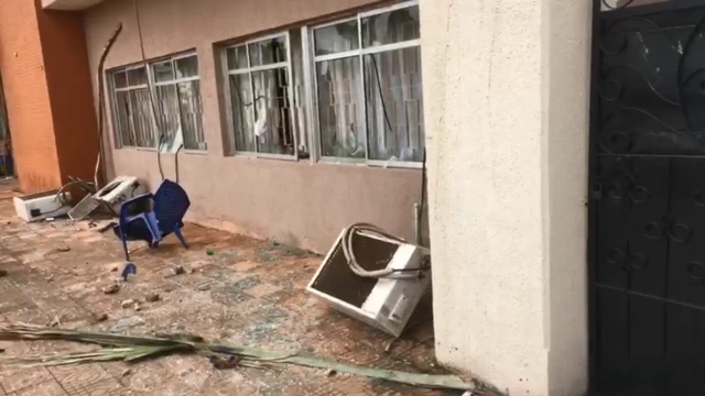 Protesters for Enugu Bishop house