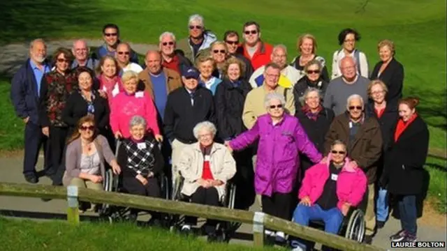 Ветераны учений "Тигр" и их родные, 2014 год