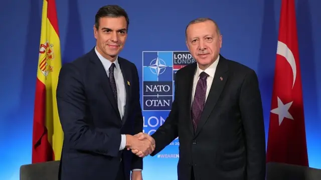 Cumhurbaşkanı Erdoğan, 4 Aralık'ta Londra'da İspanya Başbakanı Pedro Sanchez ile görüştü