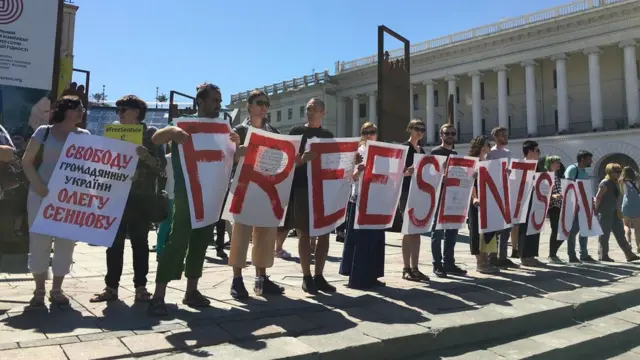 Акція на підтримку Сенцова