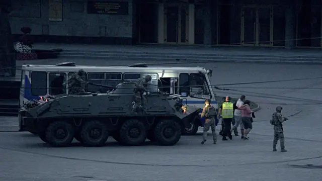 На месте захвата автобуса в Луцке