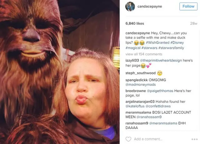 Candace Payne e Chewbacca