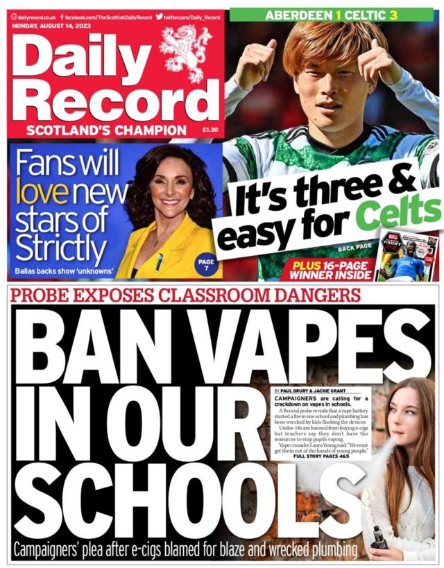 Scotland s Papers Rise in nurses moving abroad and plea to ban vapes